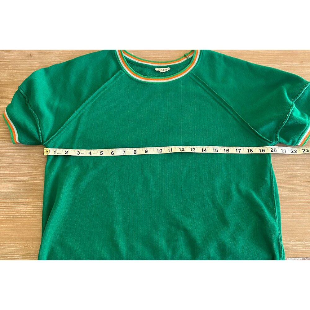 Jodifl Raglan Ringer Top - Green - Size Small - Picture 4 of 7